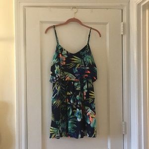 Charlotte Russe tropical print dress size medium